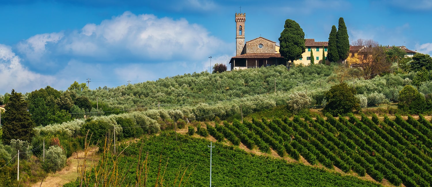 Paesaggio rurale del Chianti, provincia di Firenze, Toscana