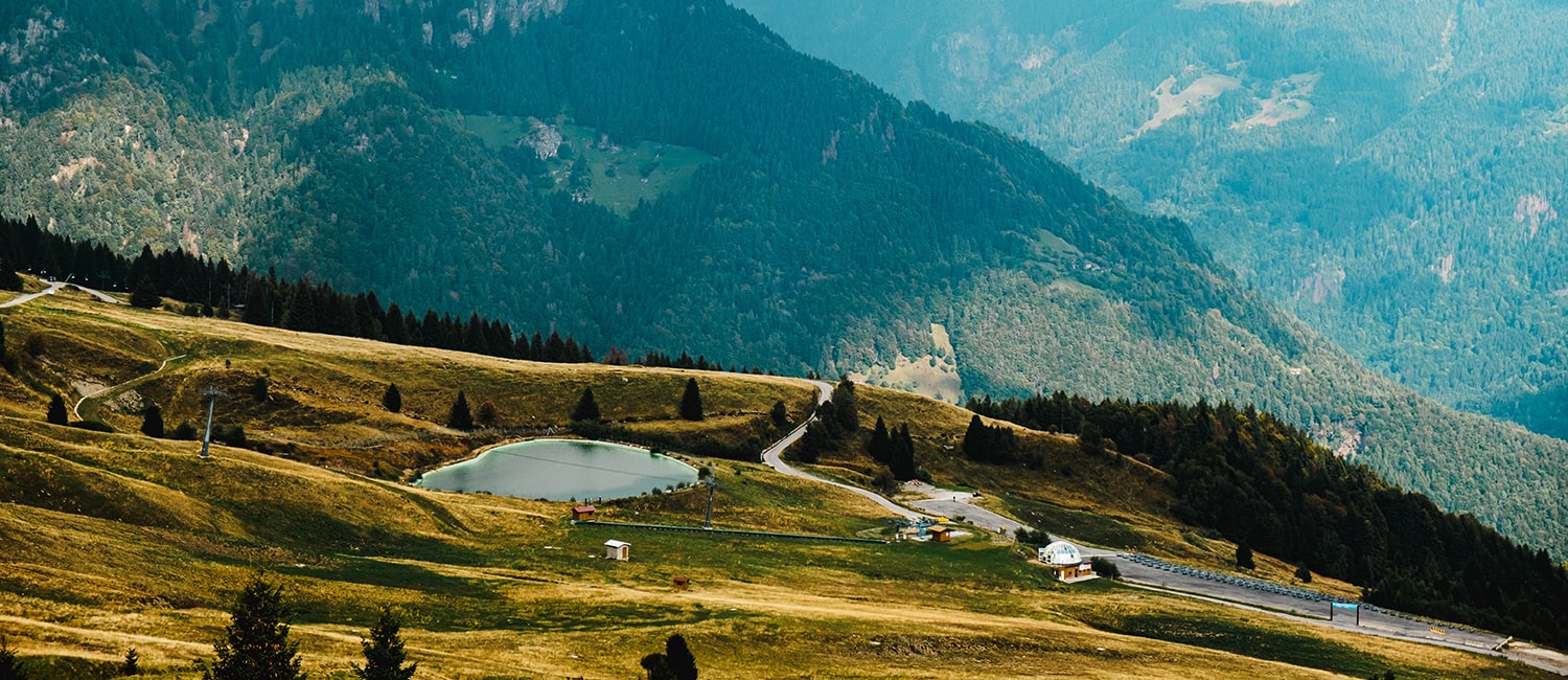 Montagna della Val Trompia in Italia.